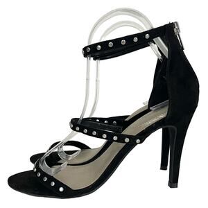 Michael by Michael Shannon Malin Stiletto Studded Heels Strappy Black Sz 8